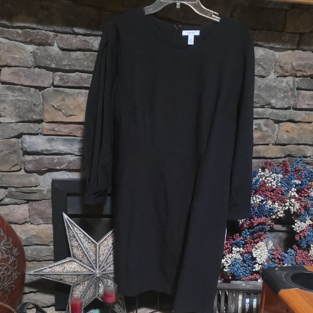 Nwt Nine West Pleated Sleeve Dress Sz XL